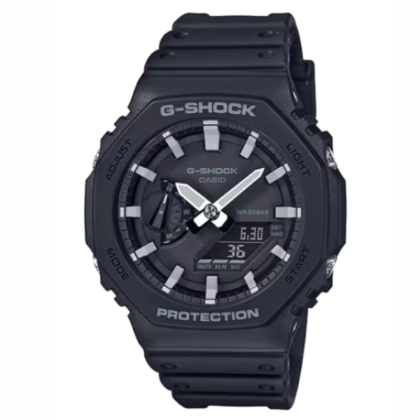 Casio G-Shock GA-2100-1ADR Black Resin Band Men Watch